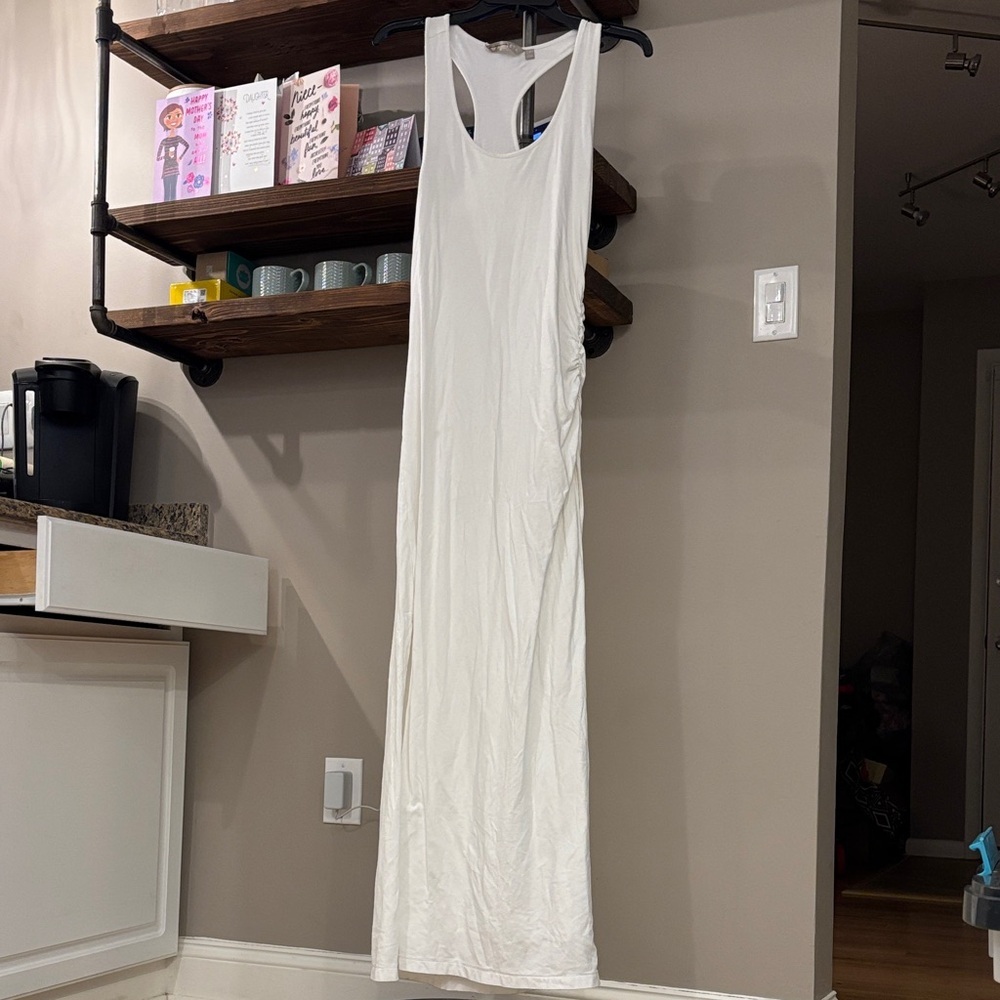 Athleta White Racerback Maxi Dress Size Small